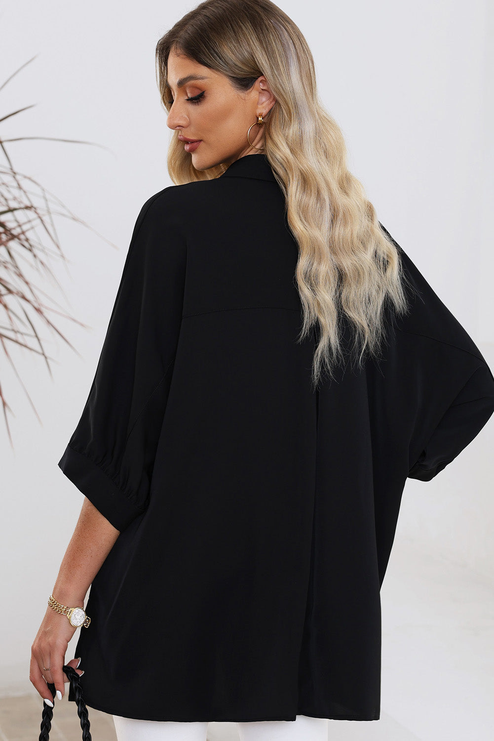 Casual Oversized Button Down Shirt