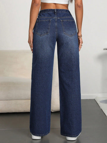 High Waisted Wide Leg Jeans