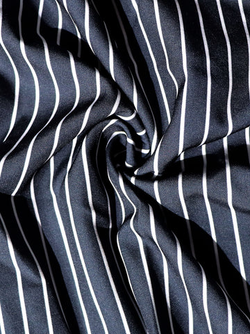 Belted Striped Button Down Maxi Dress