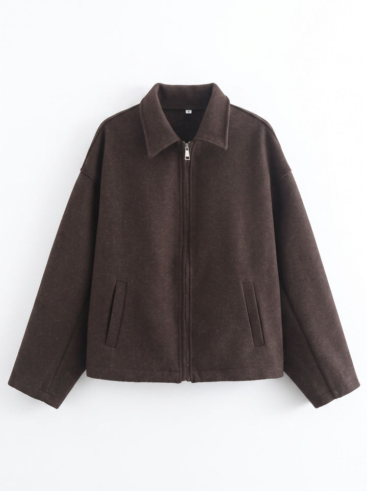 Cozy Oversized Zip Up Jacket