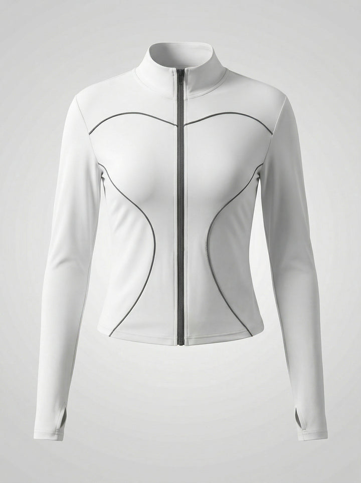 High-Neck Breathable Sporty Jacket