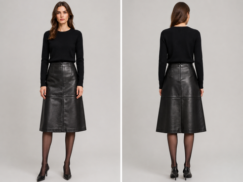 Tailored Herringbone Stand Collar Utility Jacket