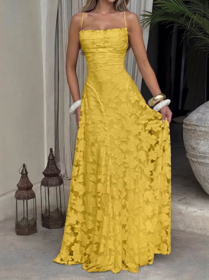 Cowl Neck Floral Maxi Dress