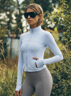 Slim Fit Thumbhole Yoga Jacket