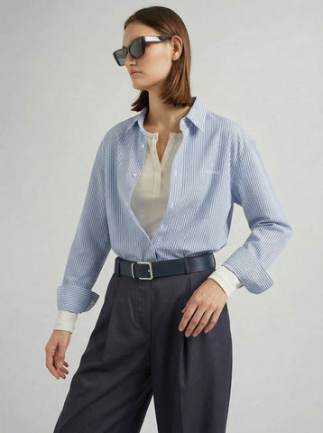 Pinstriped Cotton Shirt