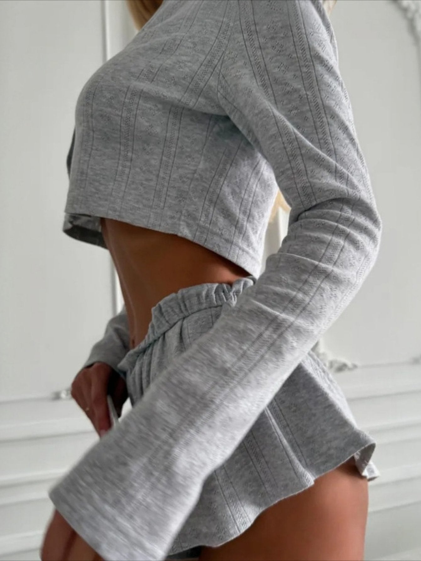 Cozy Ribbed Button Up Lounge Set