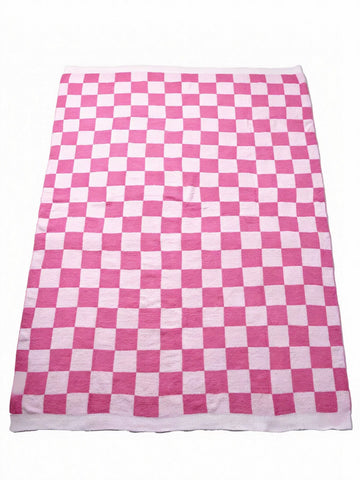 Cozy Soft Checkered Throw Blanket