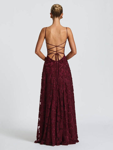 Cowl Neck Floral Maxi Dress