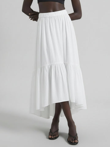 MO&Co.Cotton Blend A-line Skirt