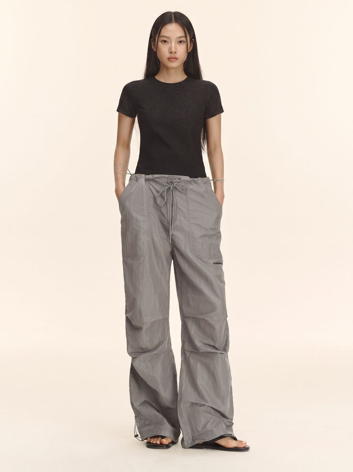 High Waisted Loose Cargo Pants