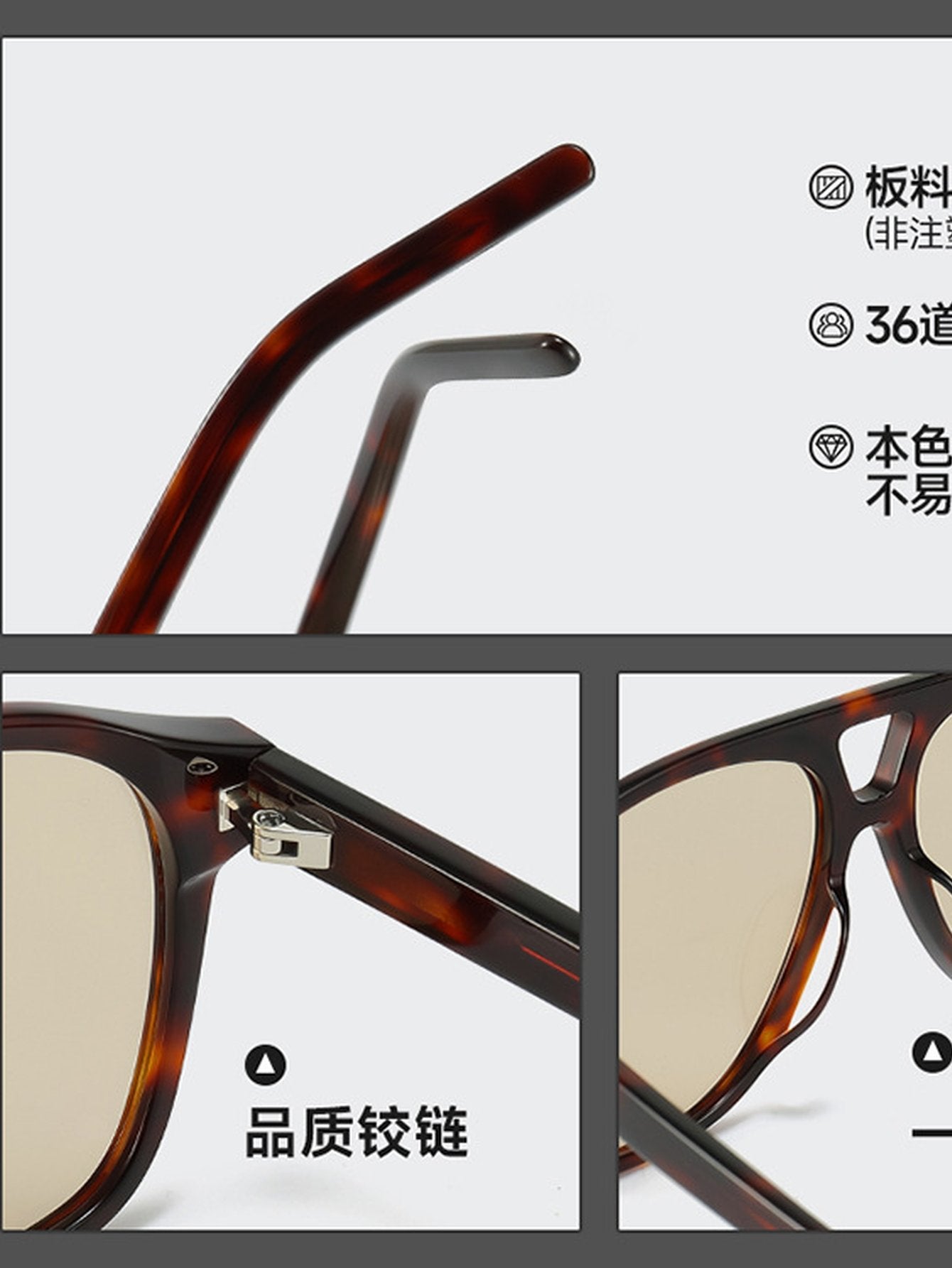 Handcrafted Oversized Black Blue Light Glasses