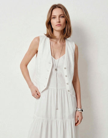 Linen Cotton Short Waistcoat