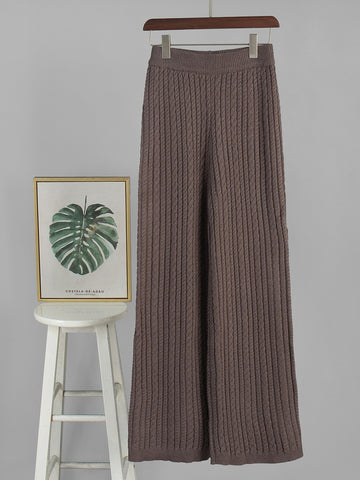 Cozy Cable Knit Sweater Pant Set
