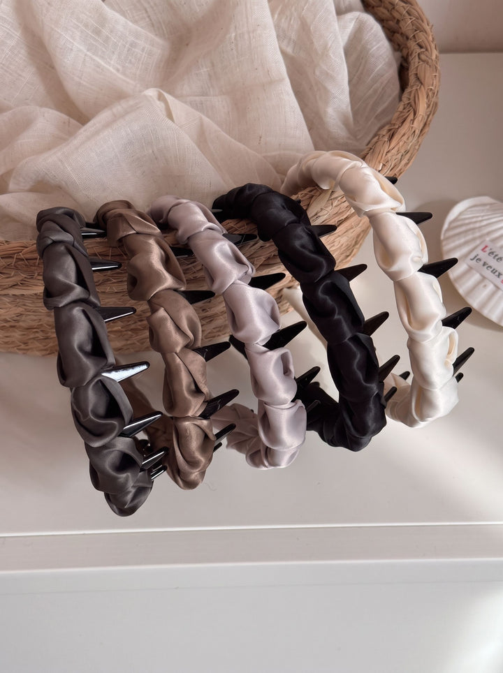 Satin Pleated Non Slip Headband
