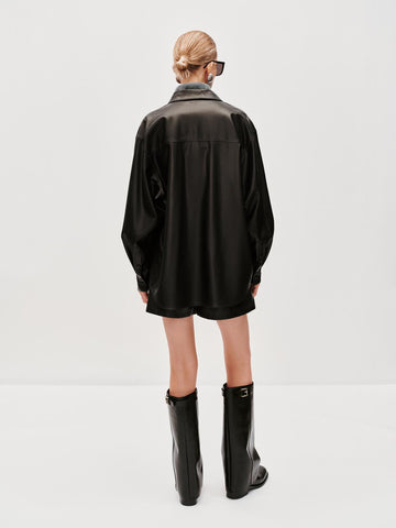 Urban Revivo Pull On Shorts-Dark Brown