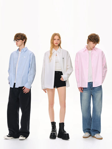 Oversized Casual Button Down Shirt