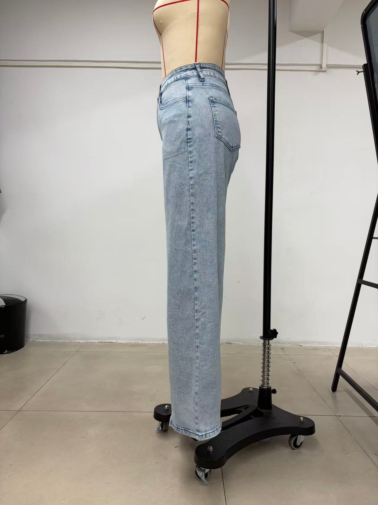 High Waisted Loose Wide Leg Jeans