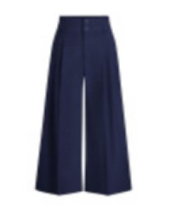 High Waisted Pleated Wide Leg Trousers