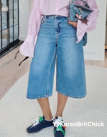 Cotton Midi Length Shorts