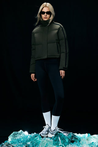 Cropped Sporty Puffer Jacket