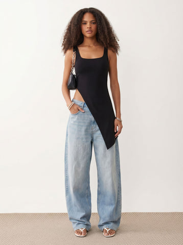 Asymmetric Slim Fit Tank Top
