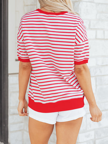 Striped Short Sleeve T-Shirt