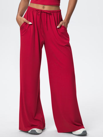 Buttery Soft Drawstring Wide Leg Pants