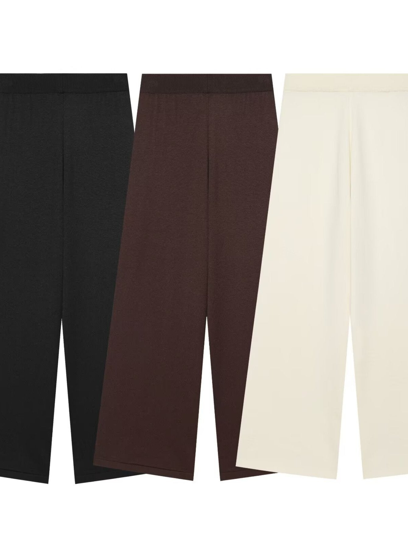 Casual Striped Sailor Collar Knit Pants Sets