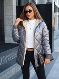 Fleece Lined Quilted Puffer Jacket