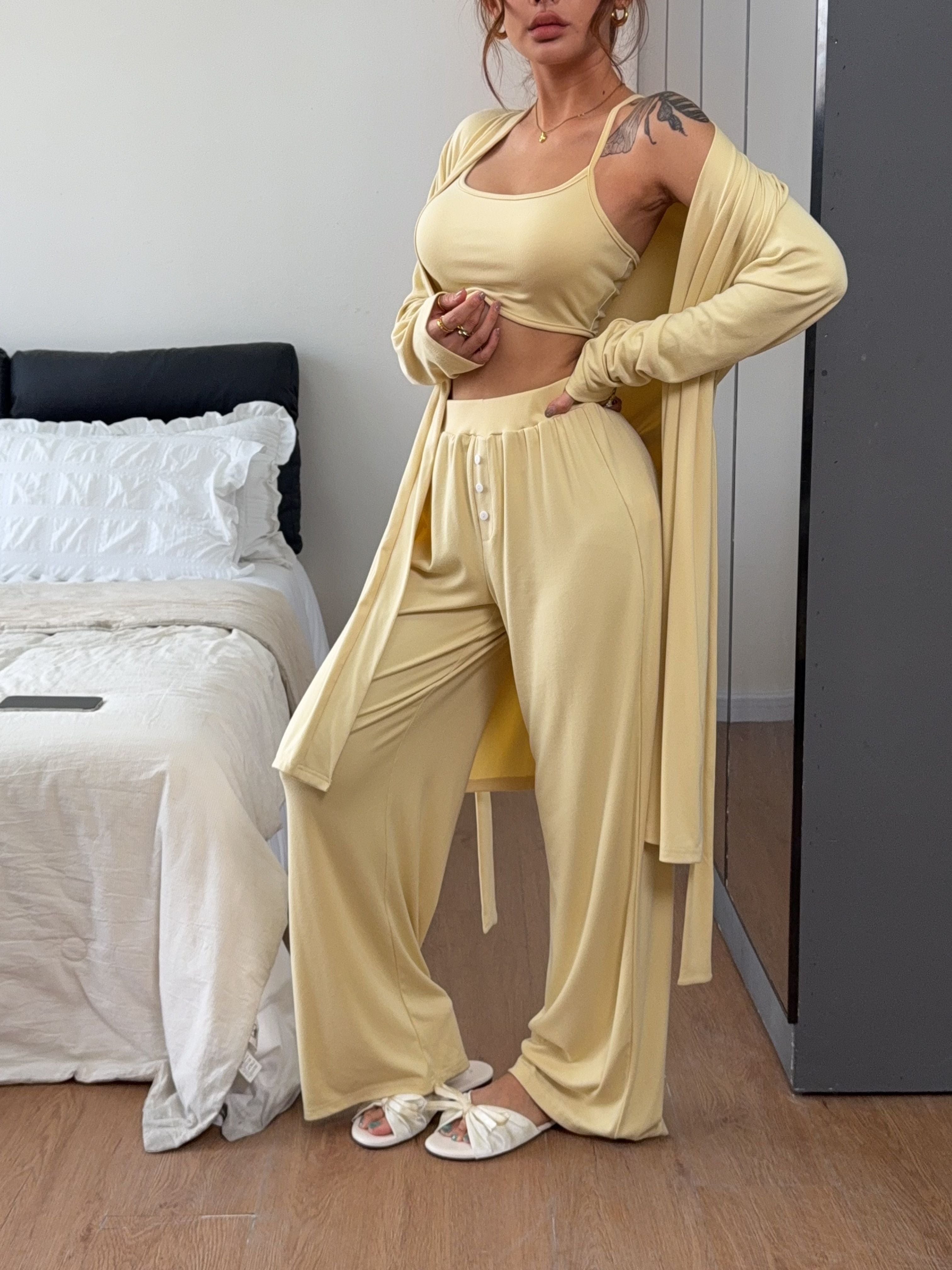 Soft Cozy Robe Lounge Set