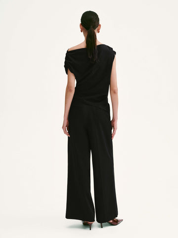 One Shoulder Draped Overhead Shirts
