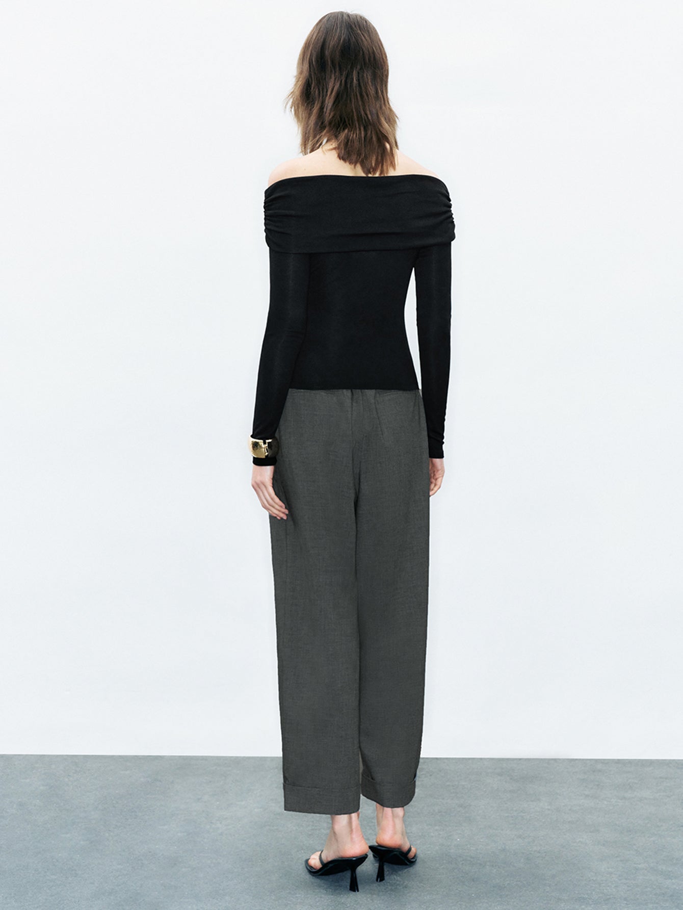 Urban Revivo Carrot Fit Pants-Warm Grey