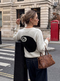 Oversized Graphic Eight Ball Knit Sweater
