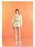 Elegant Puff Sleeve Tailored Jacket