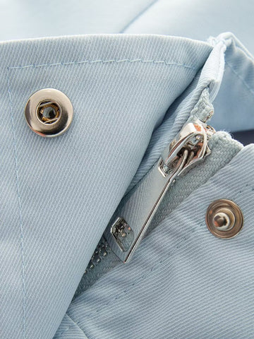 Cinched Waist Lightweight Stand Collar Jacket