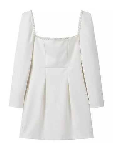 Elegant Long Sleeve Mini Dress