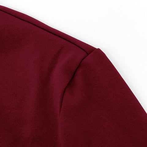 Mock Neck Flare-Sleeve Chic Mini Dress