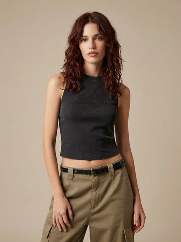 Letter Printed Tank Top
