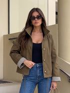 Classic Chic Collared Utility Jacket