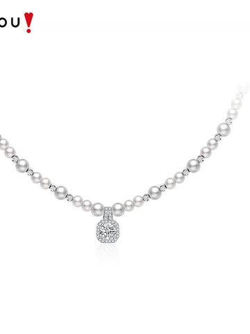 Elegant Dainty Pearl Pendant Necklace