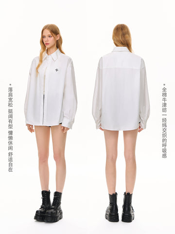 Oversized Casual Button Down Shirt