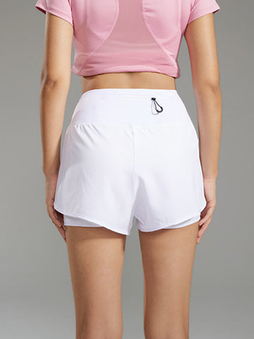 High Waisted Zipper Pocket Shorts