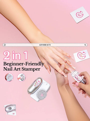 Clear Jelly French Tip Nail Stamper