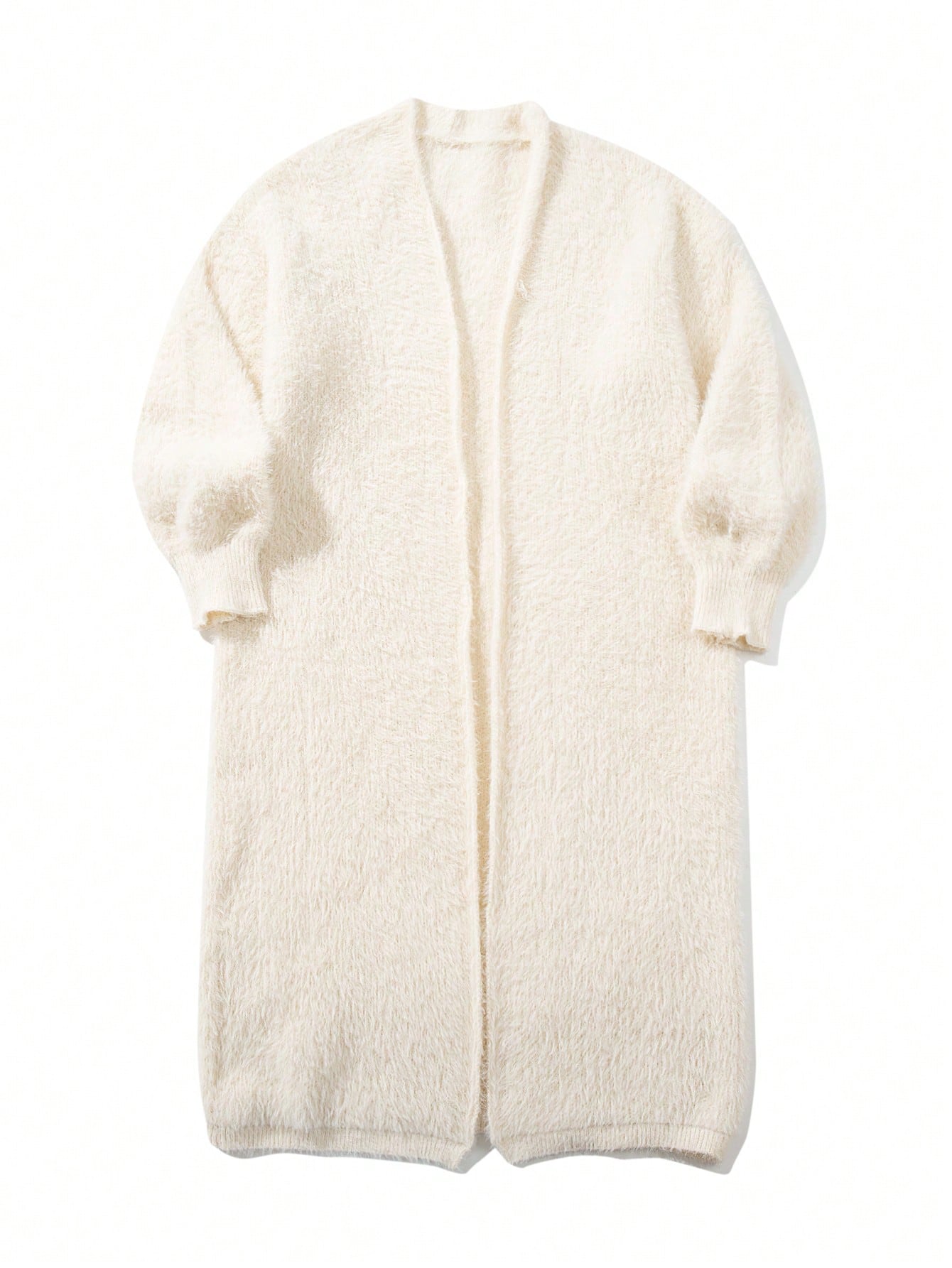Cozy Plush Longline Knit Cardigan