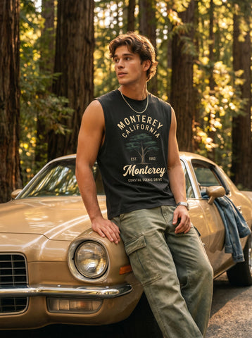 Vintage Graphic Monterey California Muscle Tank