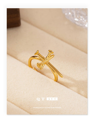 Minimalist Trendy Nail Design Ring
