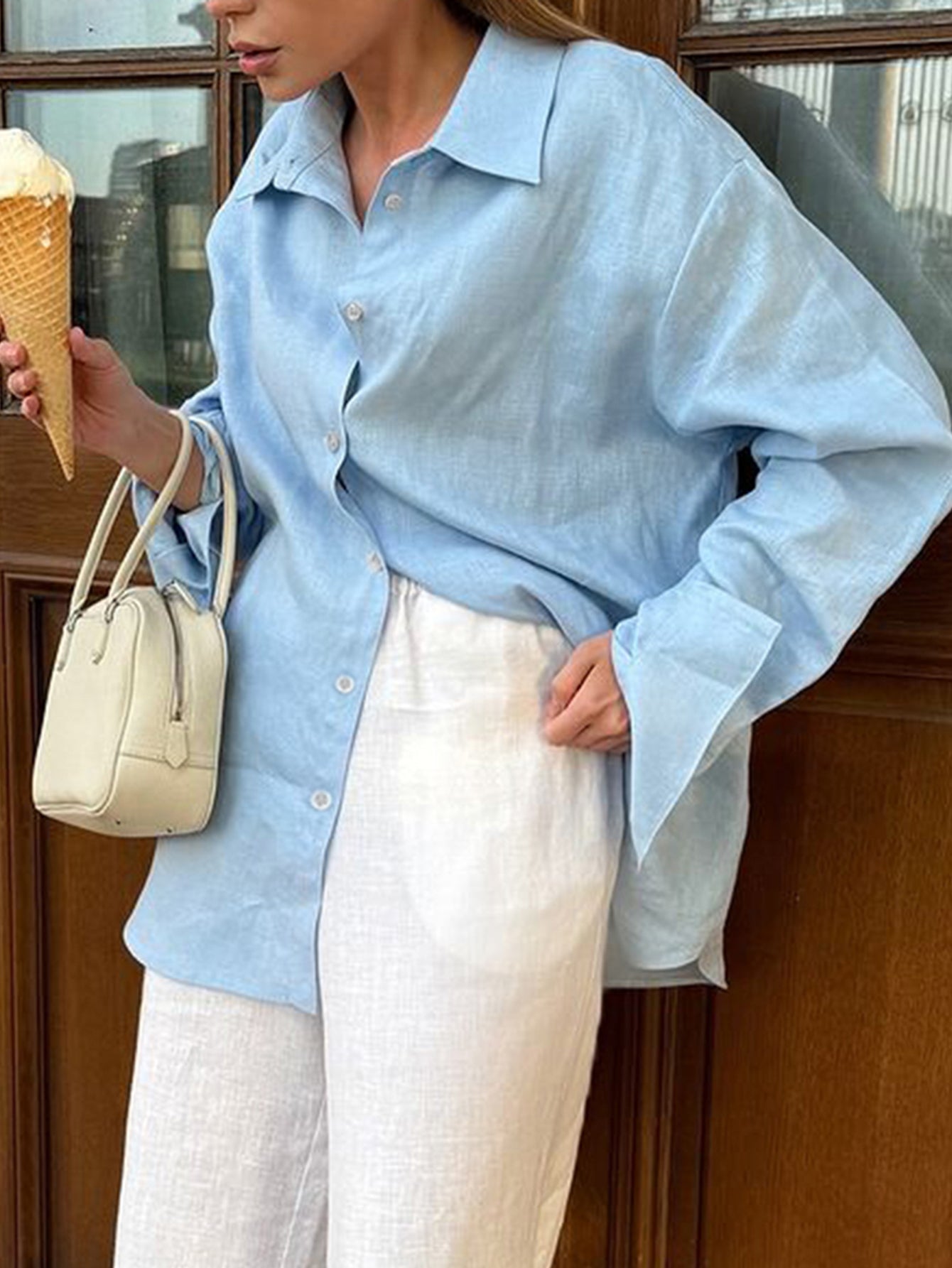 Relaxed Fit Classic Collar Casual Shirt