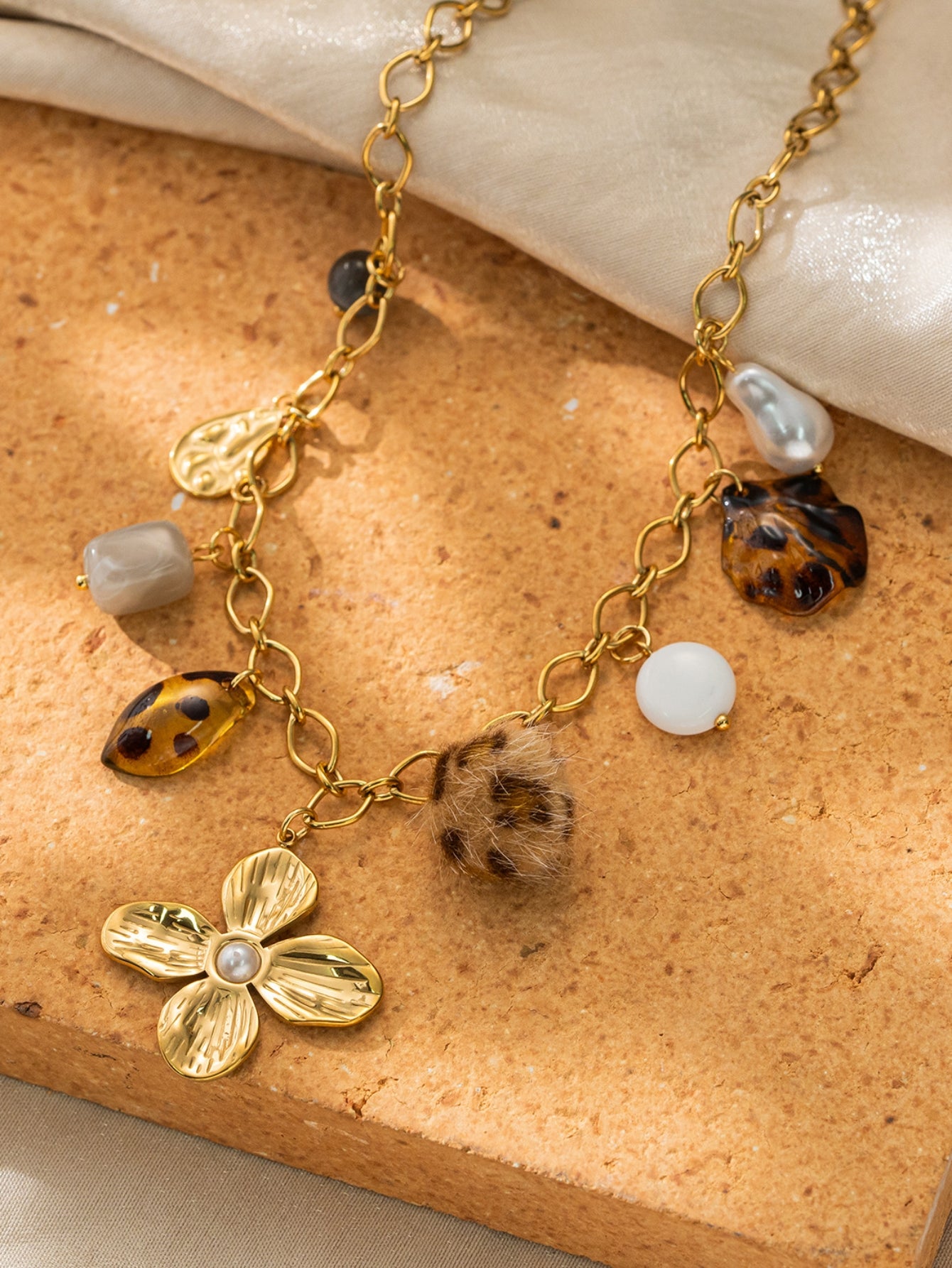 Boho Chic Statement Charm Necklace