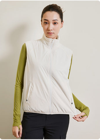 Lightweight Quilted Zip Up Vest