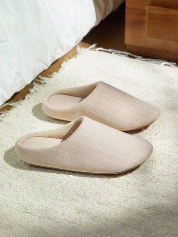 Cozy Striped Lightweight Indoor Slippers